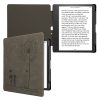 Husa kwmobile pentru Amazon Kindle Scribe, Piele ecologica, Gri, 60278.02