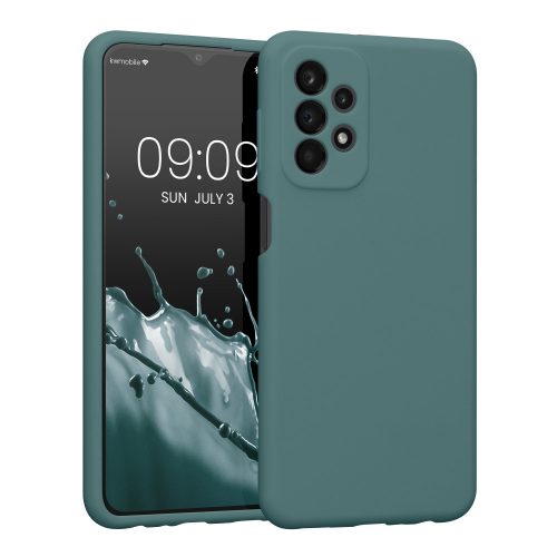 Husa kwmobile pentru Samsung Galaxy A23 /Galaxy A23 5G, Silicon, Verde, 57829.207