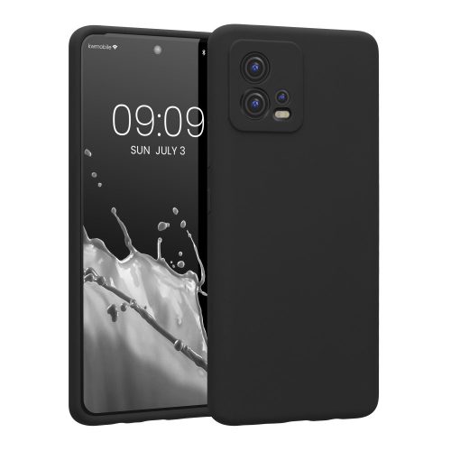 Husa kwmobile pentru Motorola Moto G72, Silicon, Negru, 60341.01