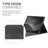 Book Cover kwmobile pentru Microsoft Surface Pro 8 13'', Textil, Gri, 56479.25