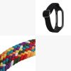 Set 2 curele kwmobile pentru OPPO Band Sport, Nylon, Negru/Multicolor, 59521.04