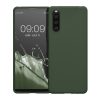 Husa kwmobile pentru Sony Xperia 10 IV, Silicon, Verde, 57800.118