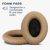 Set 2 Earpads kwmobile pentru Bose Quietcomfort 35 /QC35 , Piele ecologica, Maro, 44519.11