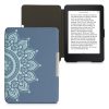 Husa kwmobile pentru Amazon Kindle Paperwhite 7, Piele ecologica, Albastru, 23136.47