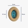 Set 2 Earpads kwmobile pentru Bose Soundlink Around-Ear Wireless II, Piele ecologica, Maro, 45044.11