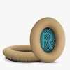 Set 2 Earpads kwmobile pentru Bose Soundlink Around-Ear Wireless II, Piele ecologica, Maro, 45044.11