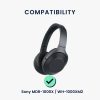 Set 2 Earpads kwmobile pentru Sony MDR-1000X/WH-1000XM2, Piele ecologica, Albastru, 46415.23