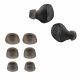 Set 6 Eartip kwmobile pentru Jabra Elite 75t/Elite 65t/Elite Active, Silicon, Gri, 56868.22